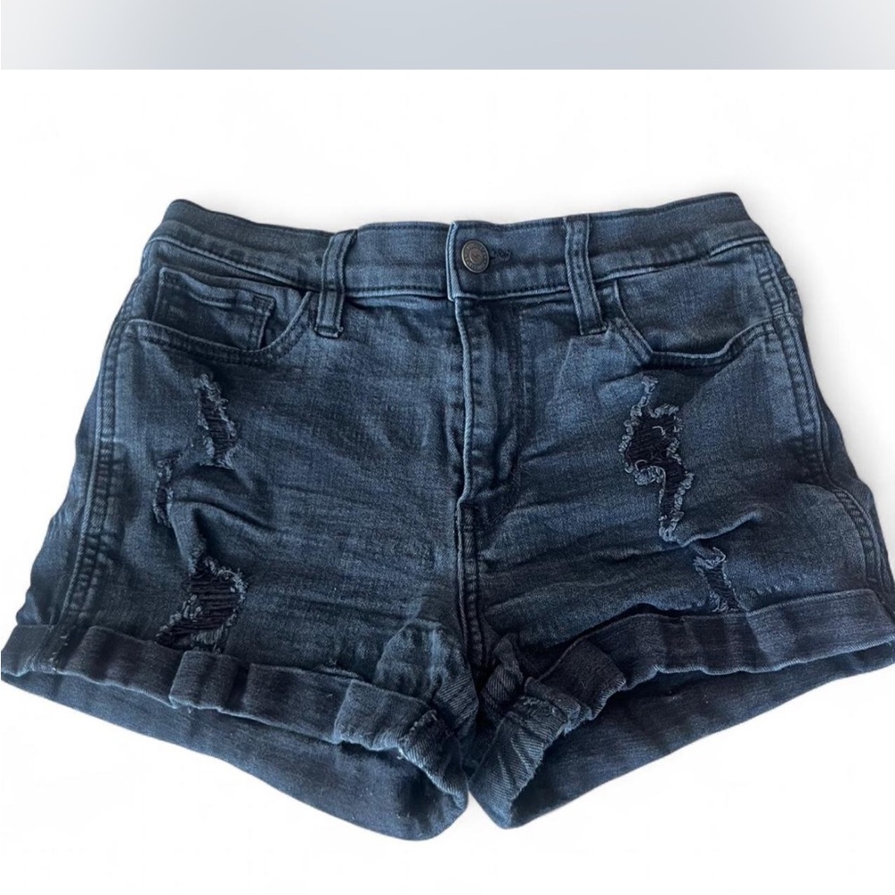 Hollister black distressed Jean Shorts